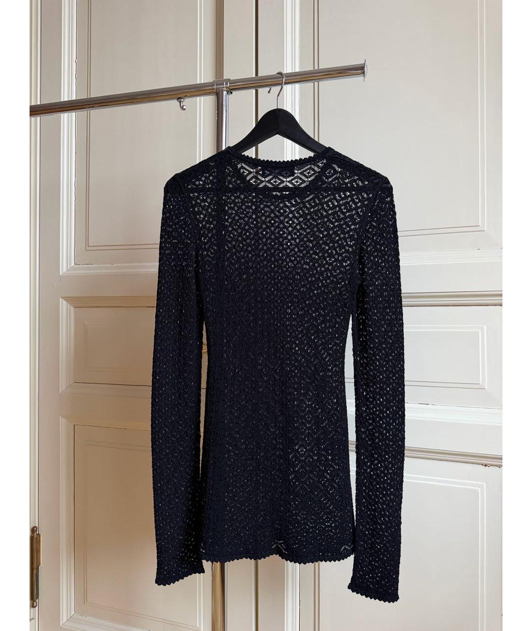 DOLCE&GABBANA Черное хлопковое коктейльное платье, фото 2