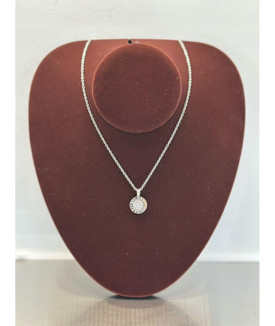 BVLGARI Серебряное колье из белого золота, фото 2