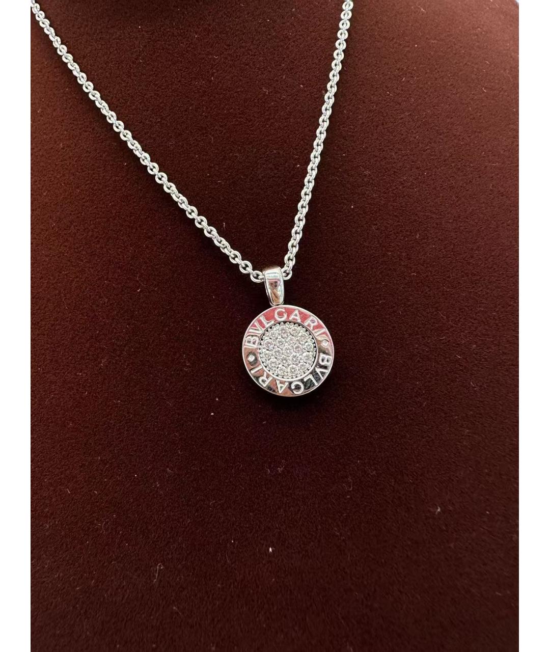 BVLGARI Серебряное колье из белого золота, фото 5