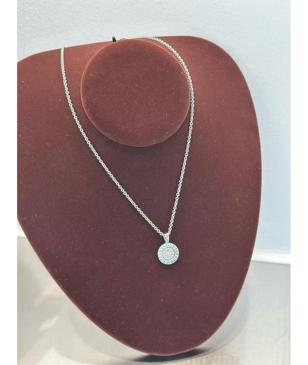 BVLGARI Серебряное колье из белого золота, фото 4