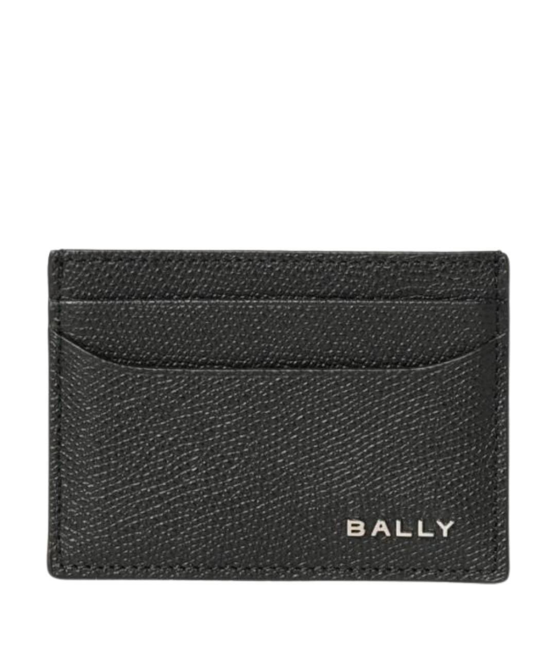 BALLY Черный кожаный кардхолдер, фото 1