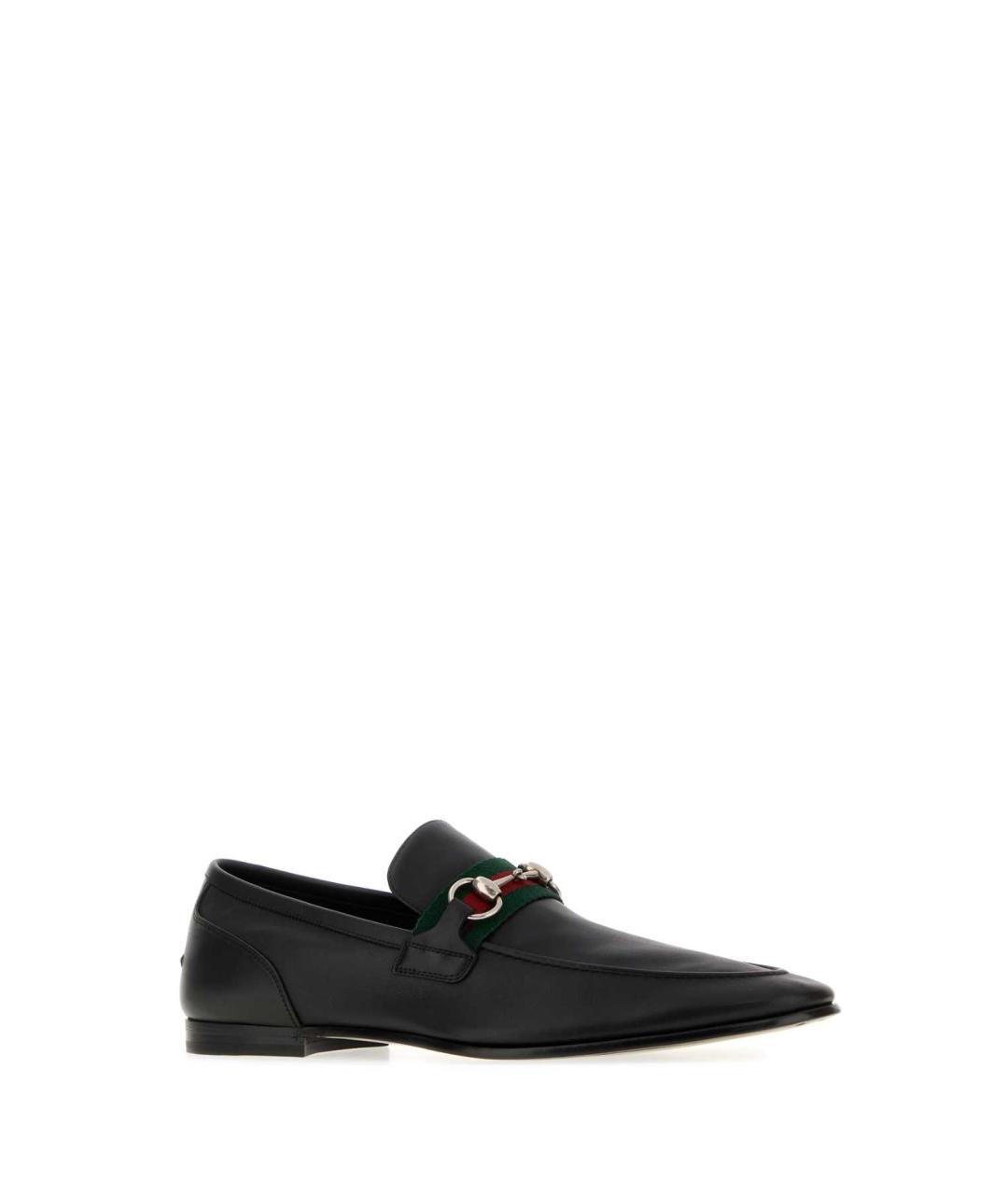 GUCCI Черные кожаные лоферы, фото 2