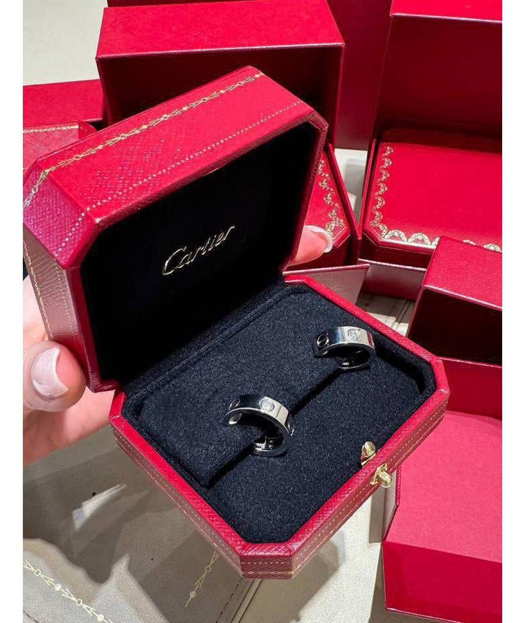 CARTIER Серебряные серьги из белого золота, фото 5