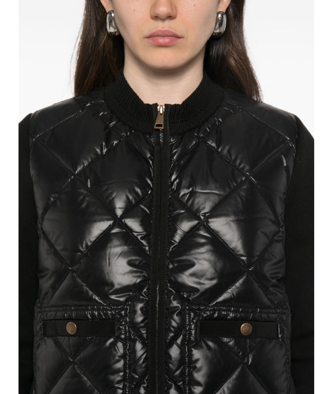 MONCLER Черная полиамидовая куртка, фото 2