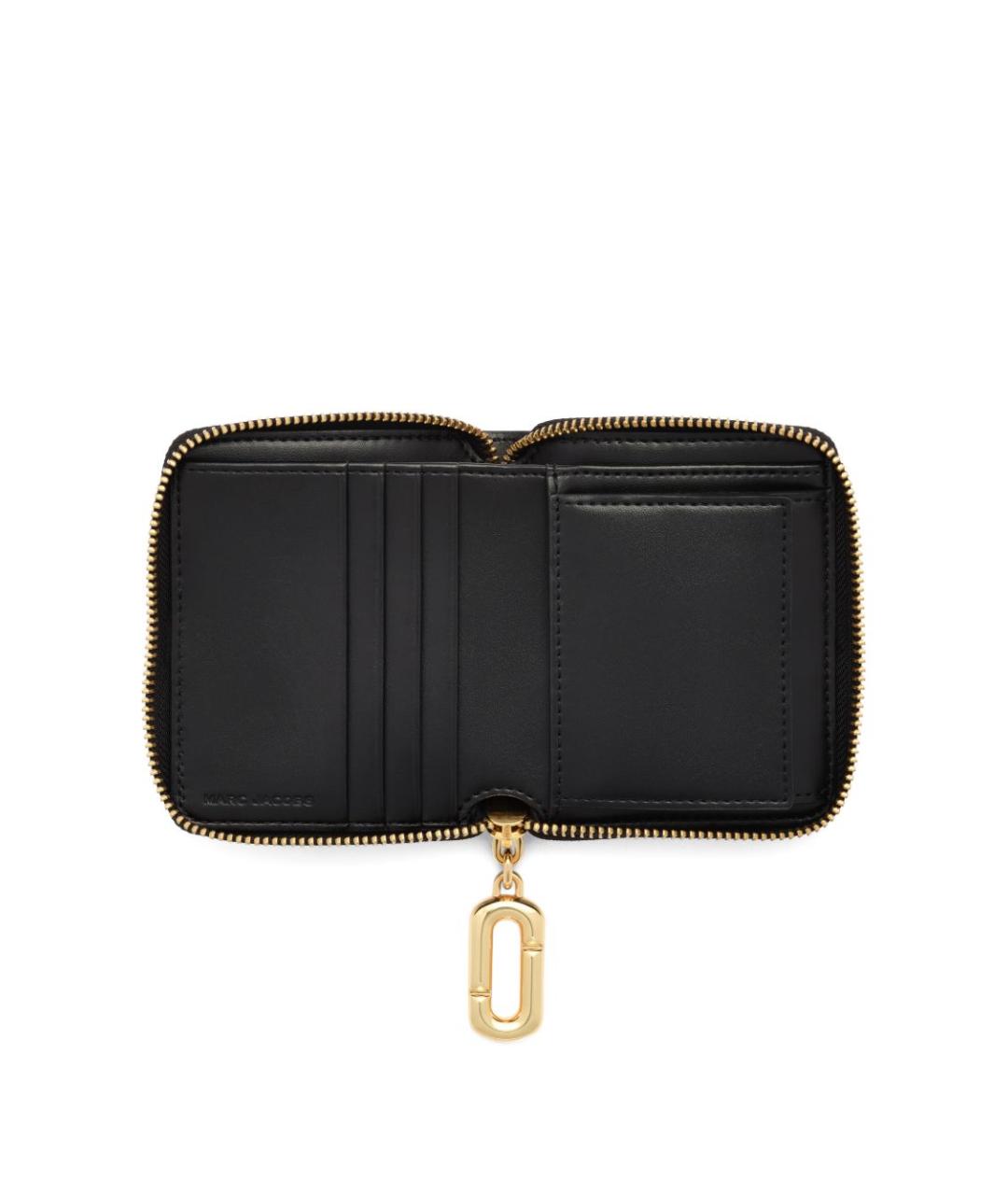 MARC JACOBS Черный кожаный кошелек, фото 3