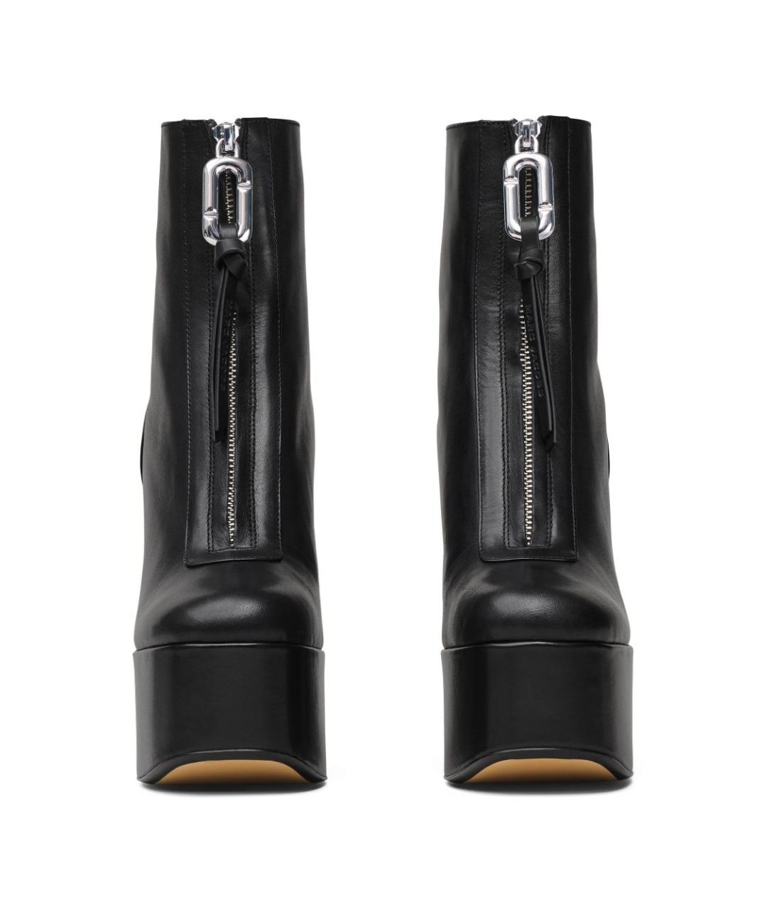 MARC JACOBS Черные кожаные ботильоны, фото 4