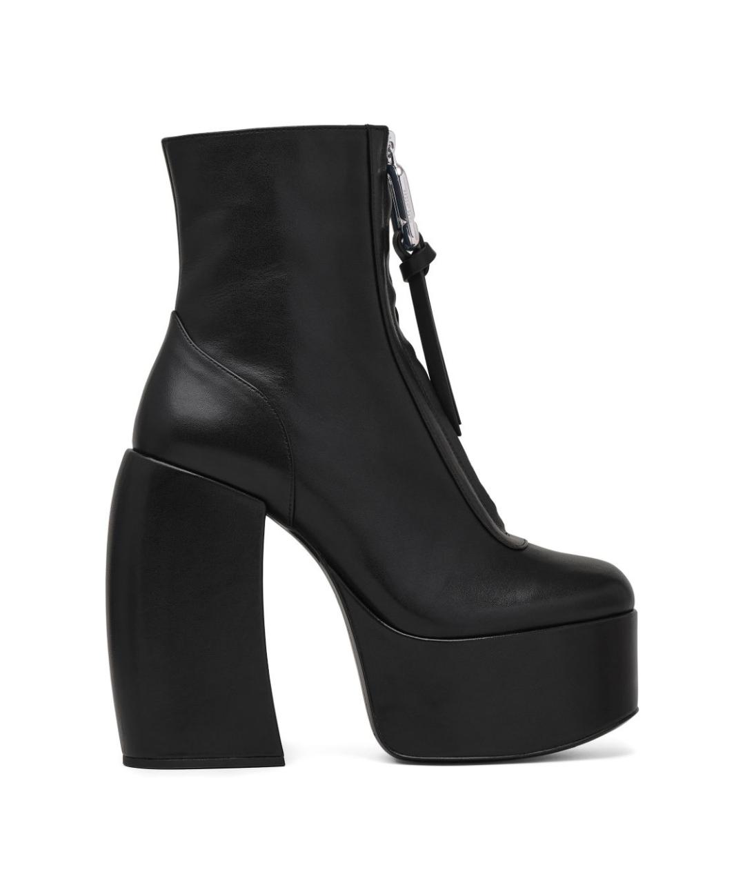 MARC JACOBS Черные кожаные ботильоны, фото 1