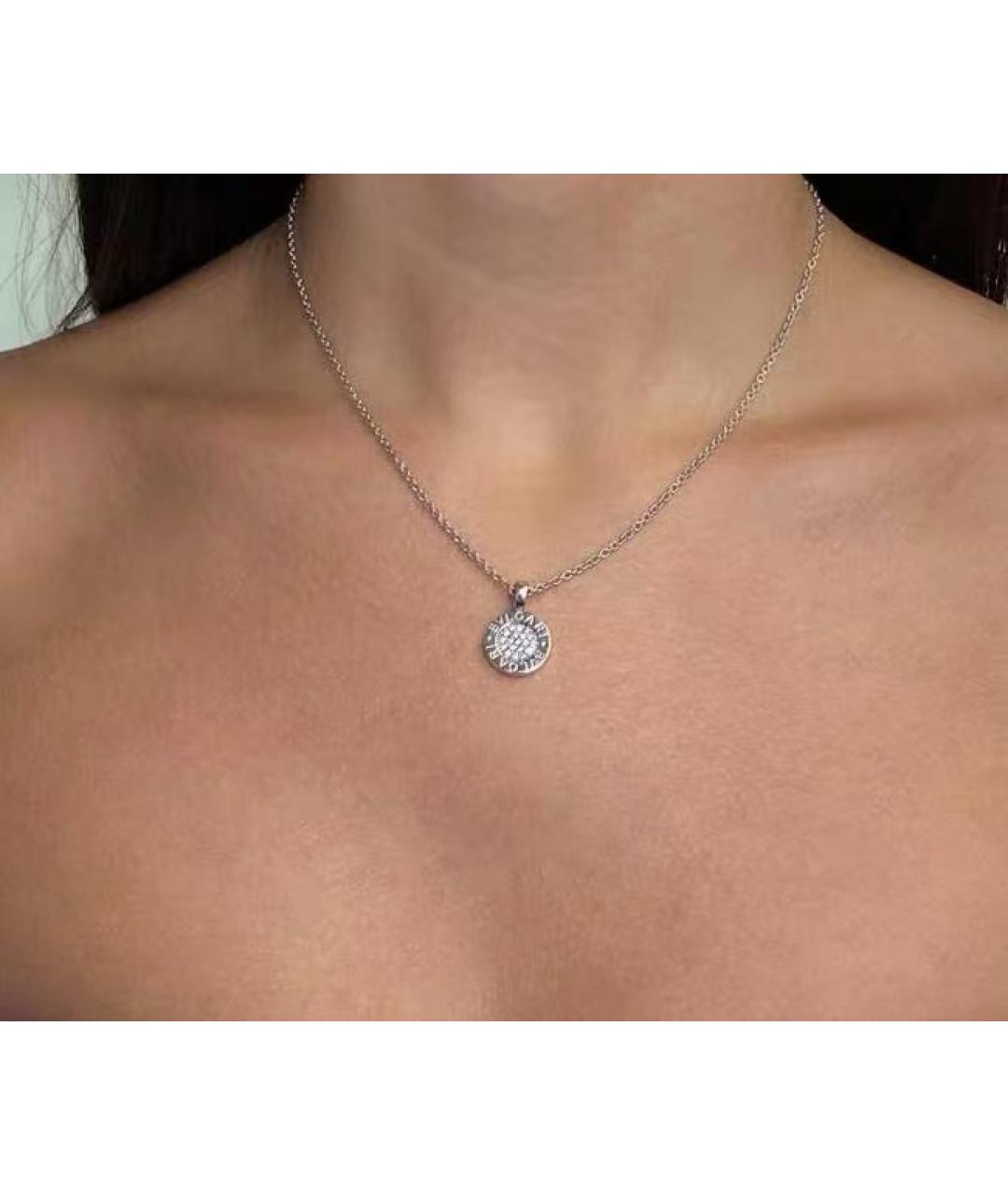 BVLGARI Серебряное колье из белого золота, фото 5