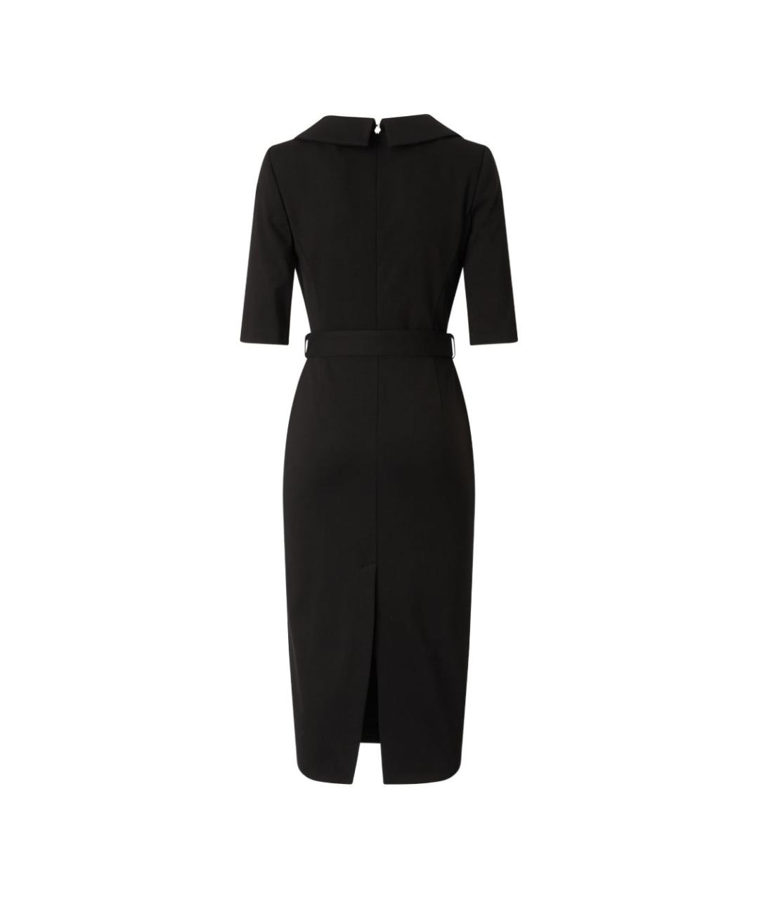 PINKO Черное вискозное повседневное платье, фото 2