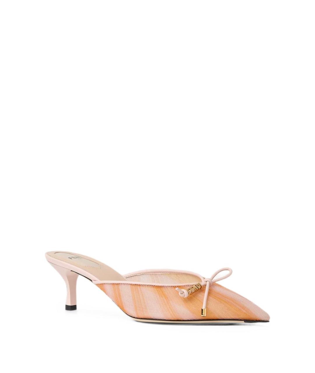 FENDI Мульти синтетические мюли, фото 3