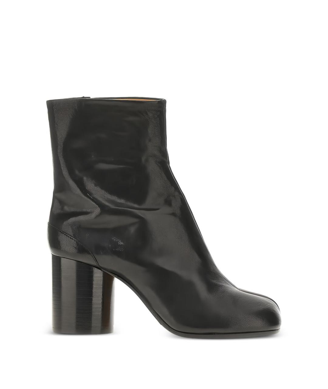 MAISON MARGIELA Черные кожаные ботильоны, фото 1