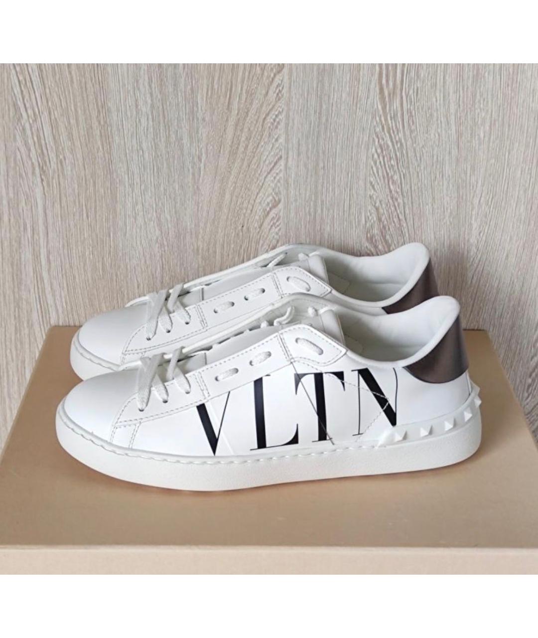 VALENTINO Белые кожаные кеды, фото 2