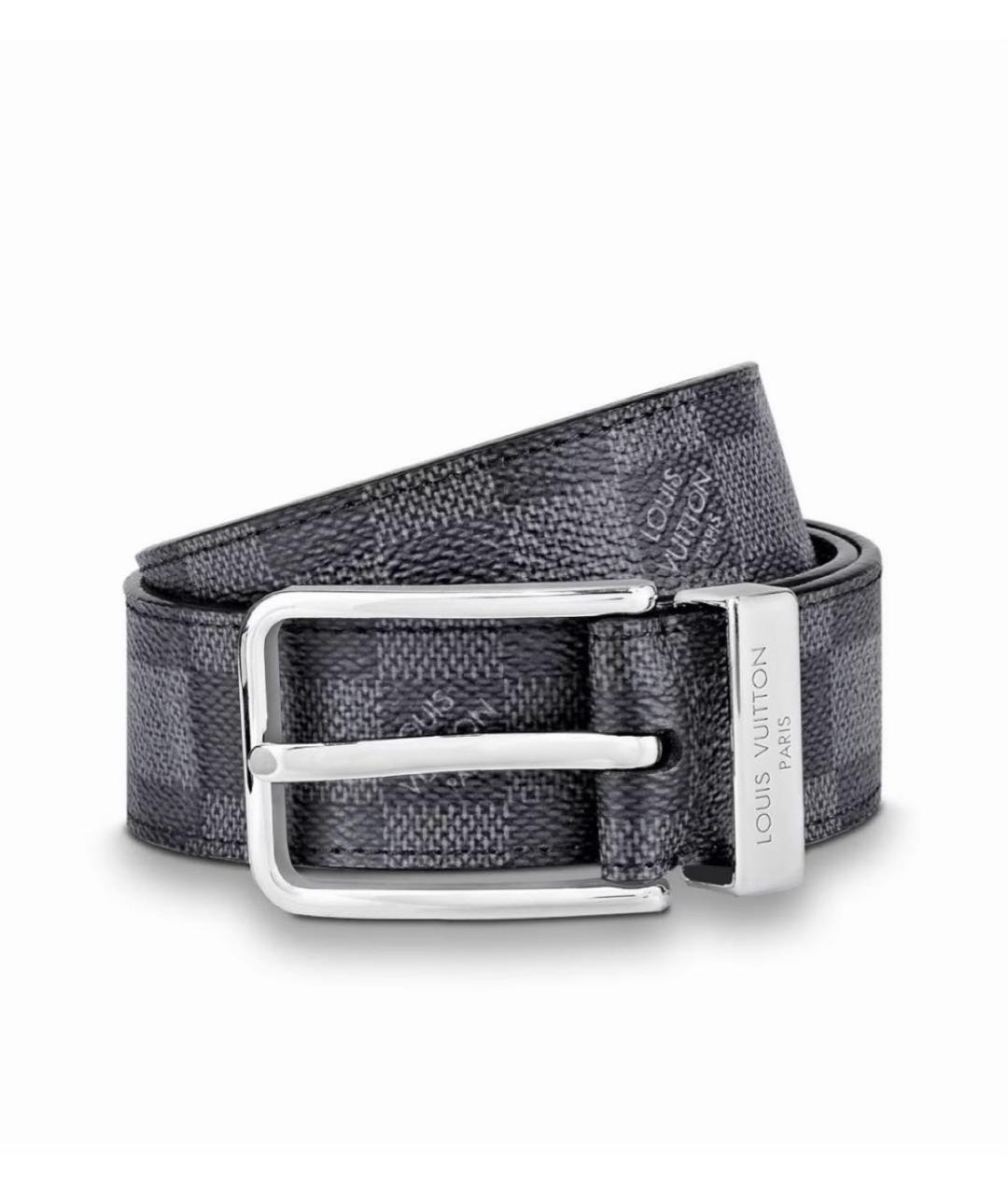 LOUIS VUITTON Черный ремень, фото 2