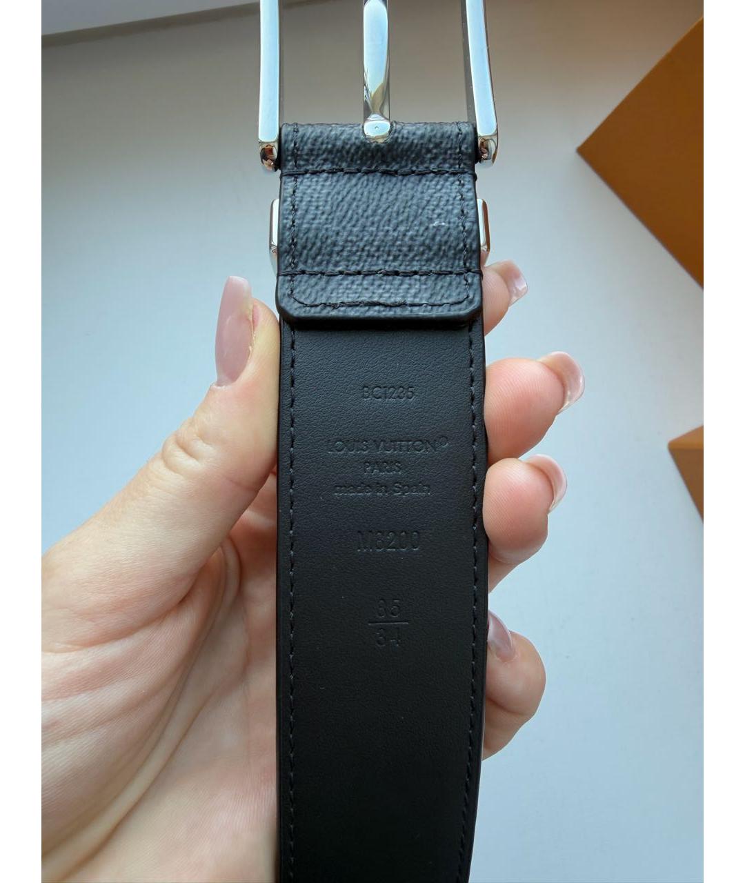 LOUIS VUITTON Черный ремень, фото 6