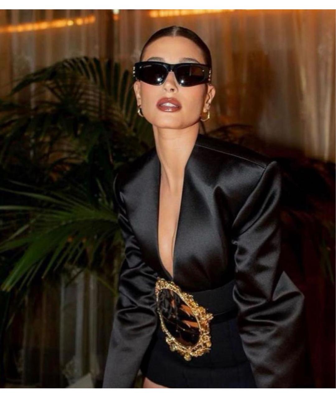 BALENCIAGA Черные пластиковые солнцезащитные очки, фото 8