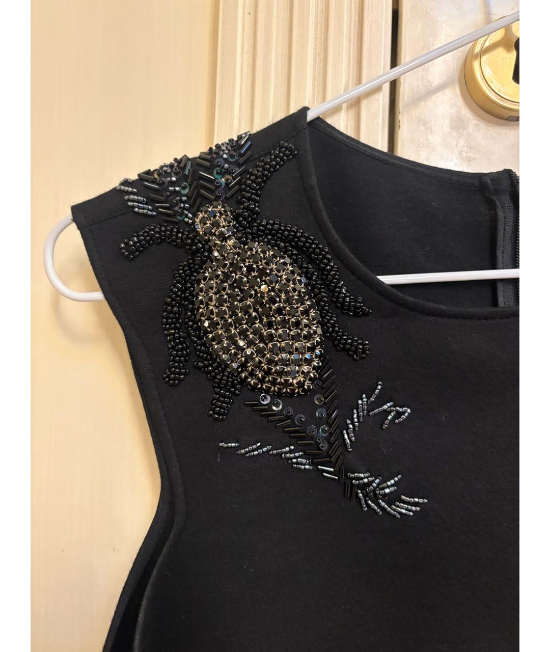 ERMANNO SCERVINO Черное полиэстеровое повседневное платье, фото 4