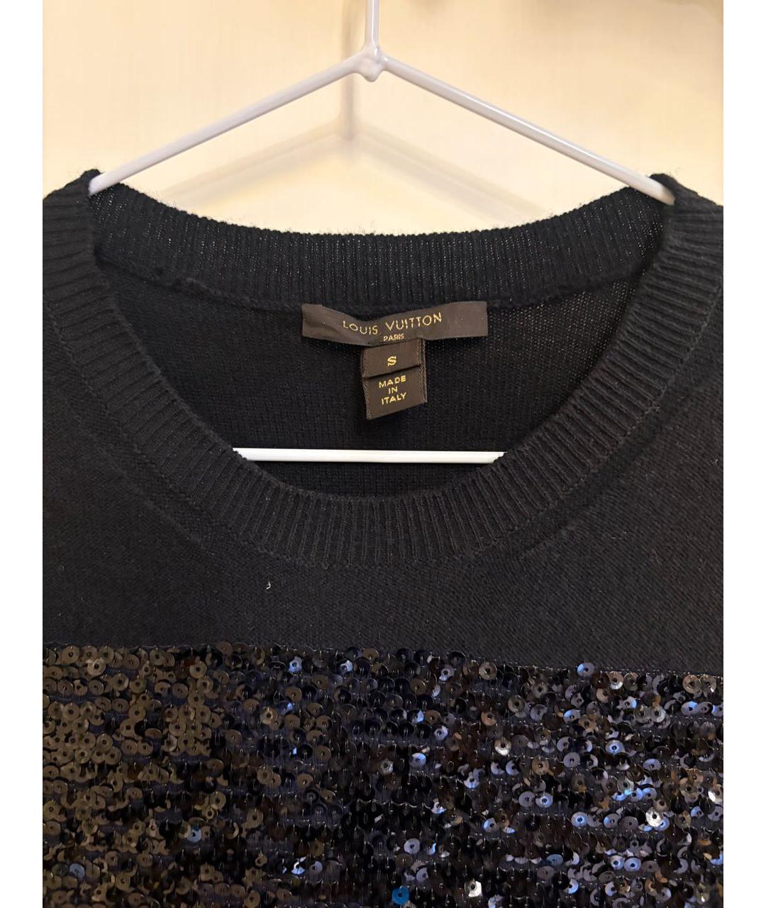 LOUIS VUITTON Темно-синее кашемировое повседневное платье, фото 3
