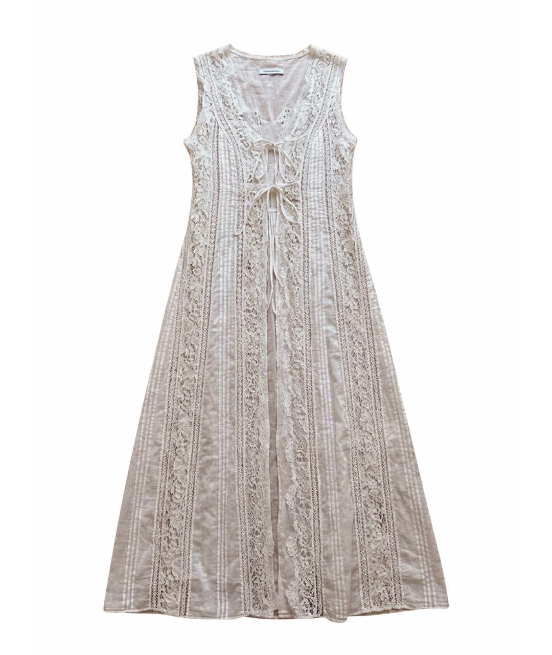 ERMANNO SCERVINO Белое хлопковое повседневное платье, фото 1