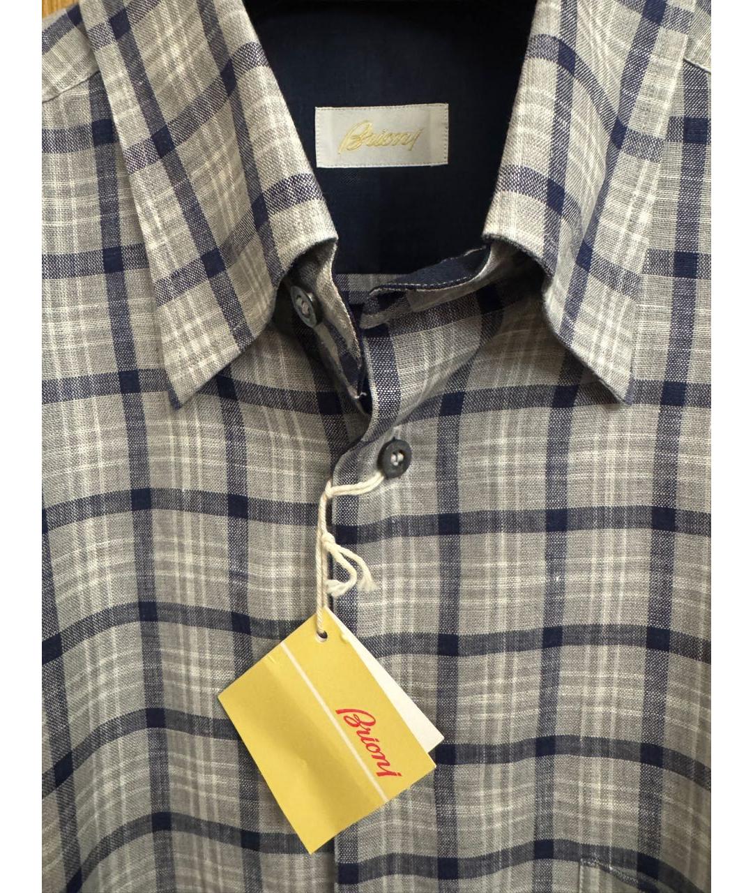 BRIONI Мульти льняная кэжуал рубашка, фото 3