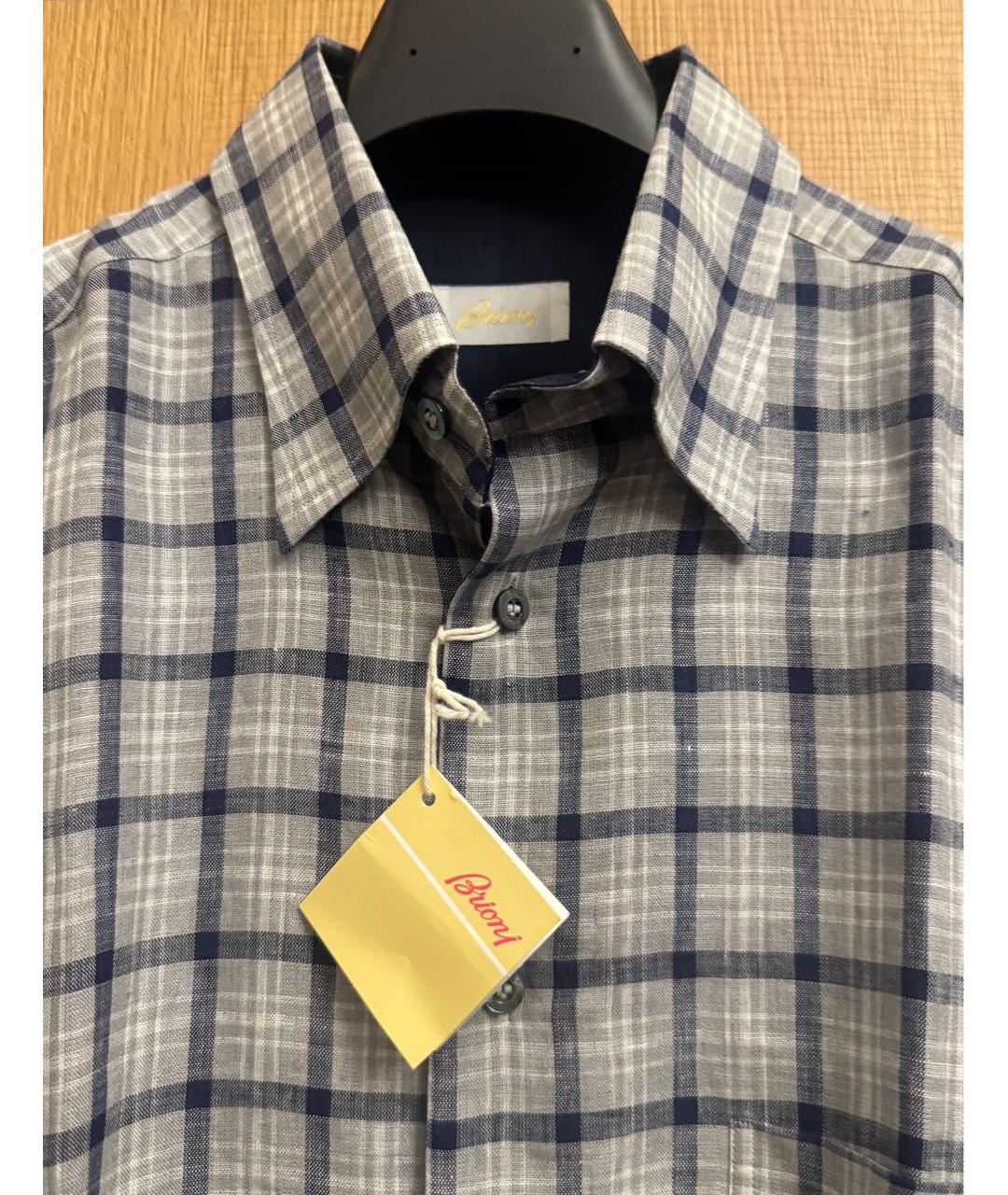 BRIONI Мульти льняная кэжуал рубашка, фото 6
