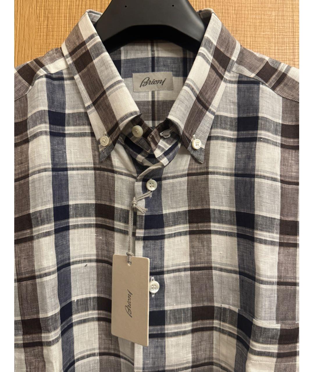 BRIONI Мульти льняная кэжуал рубашка, фото 3