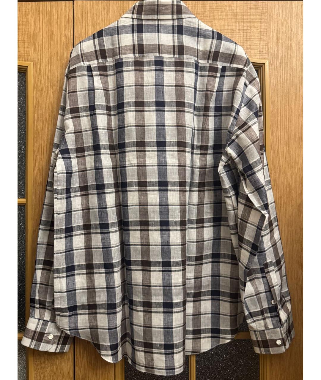 BRIONI Мульти льняная кэжуал рубашка, фото 2