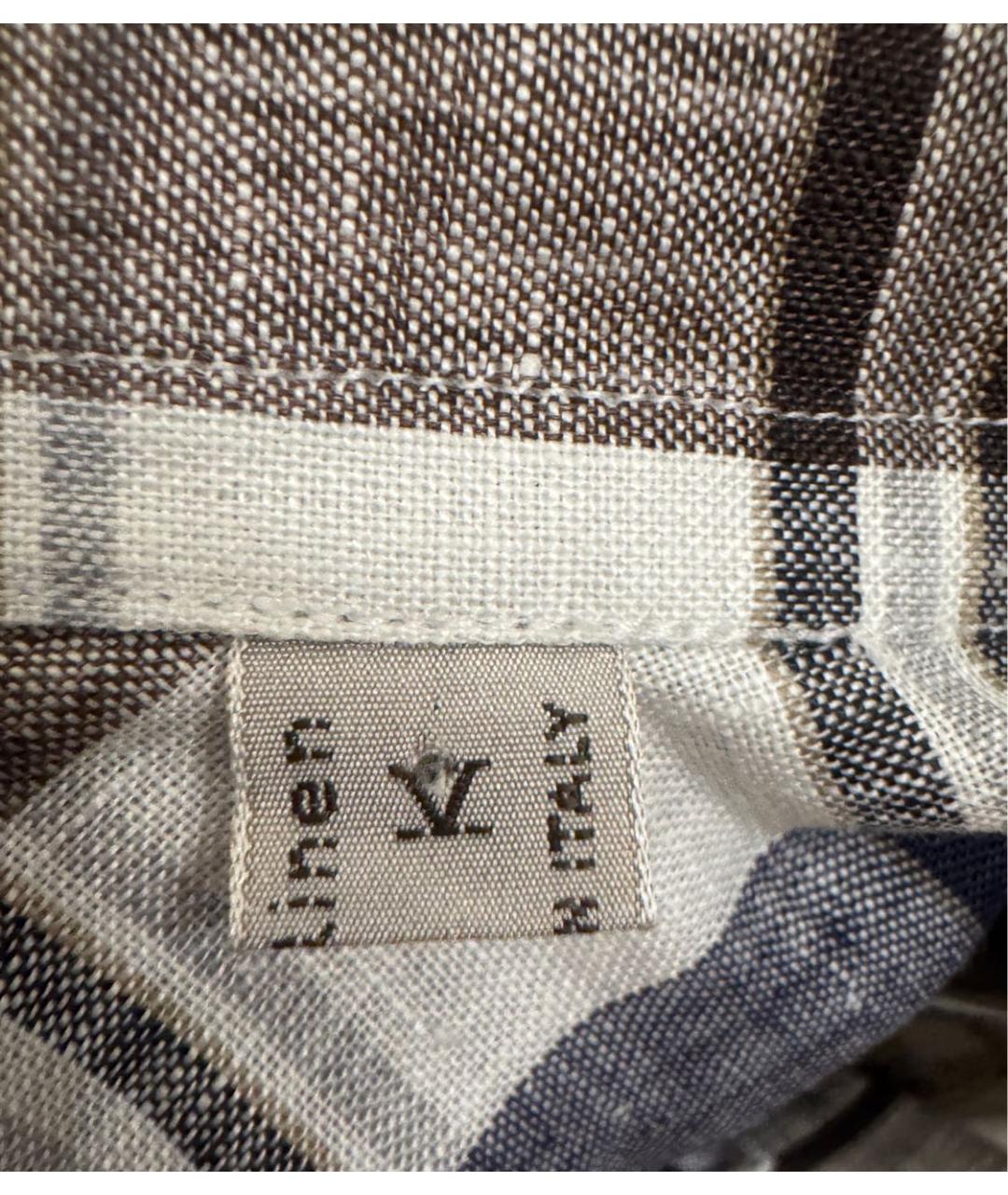 BRIONI Мульти льняная кэжуал рубашка, фото 6