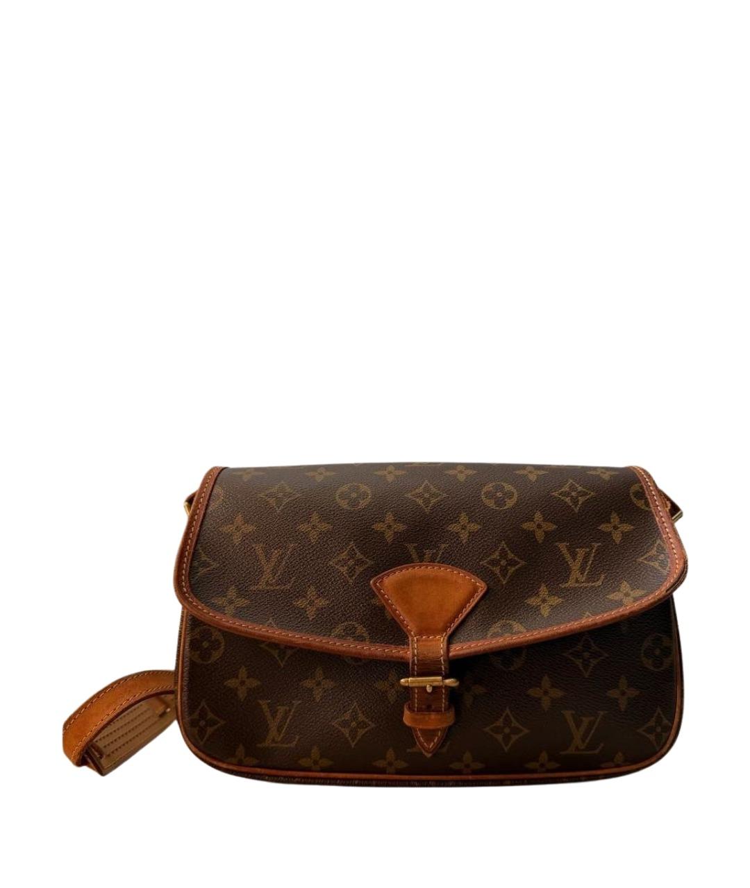 LOUIS VUITTON Коричневая кожаная сумка через плечо, фото 1