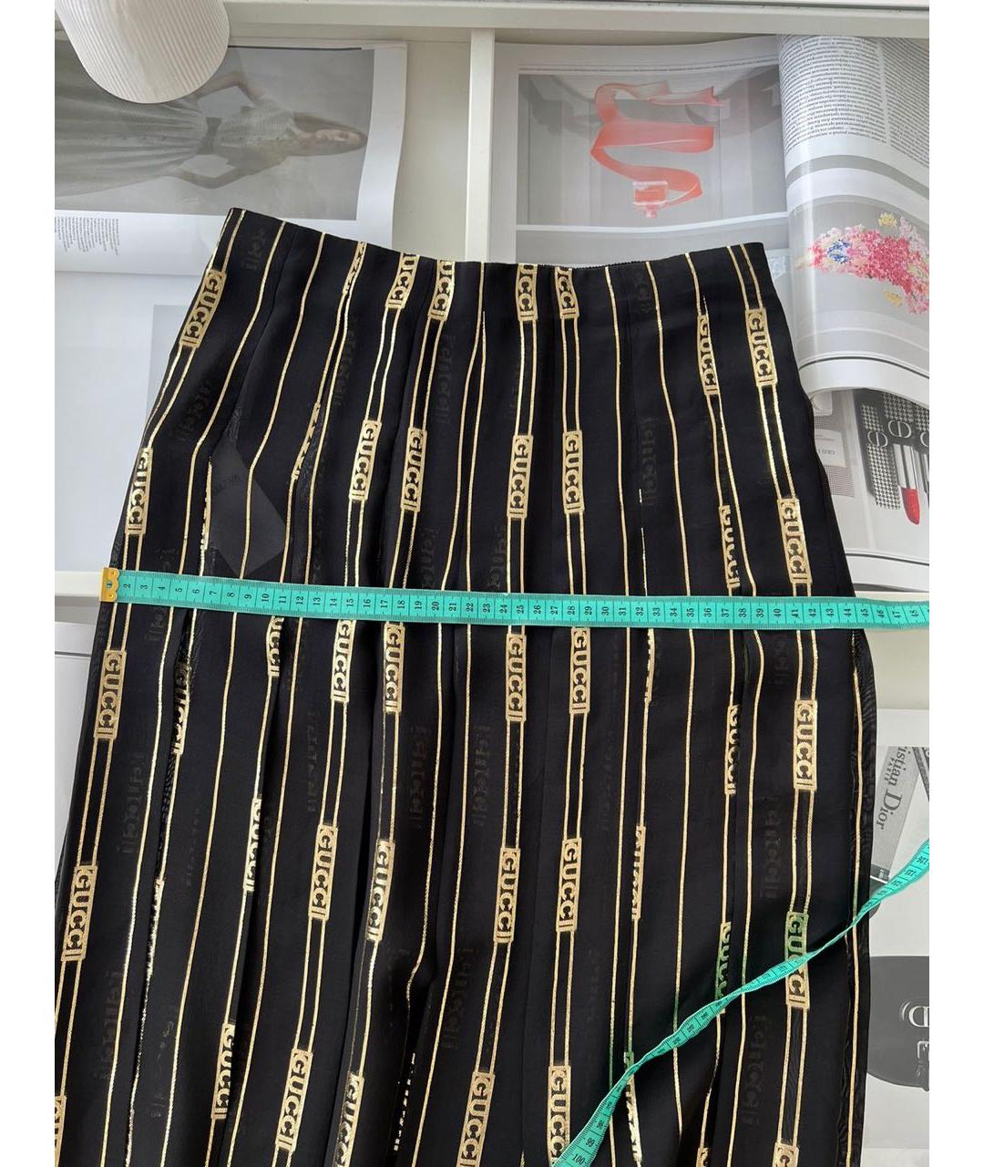 GUCCI Черная юбка макси, фото 6