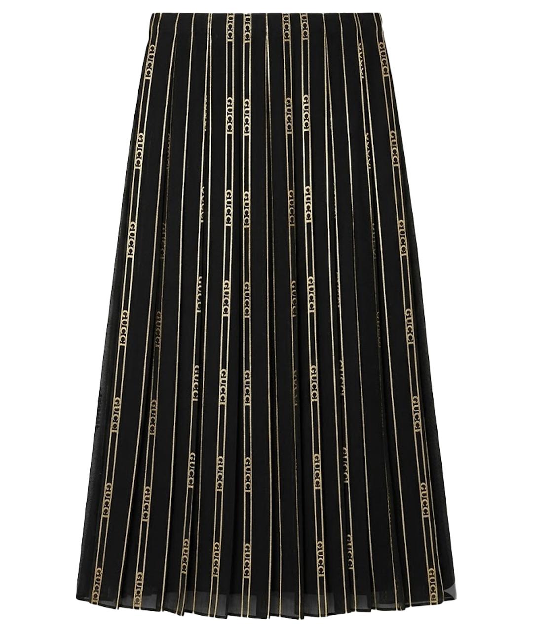GUCCI Черная юбка макси, фото 1