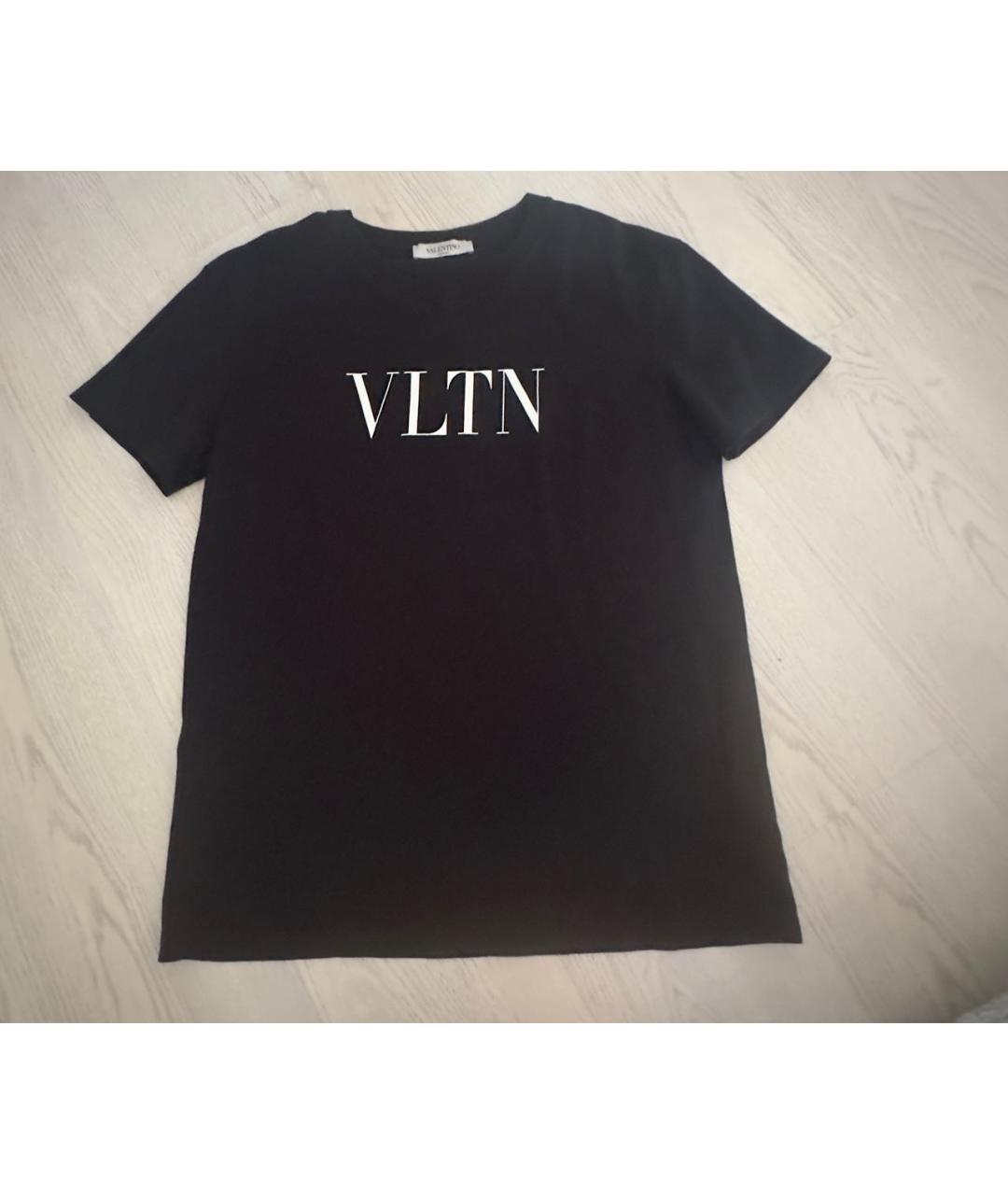 VALENTINO Черная хлопковая футболка, фото 8