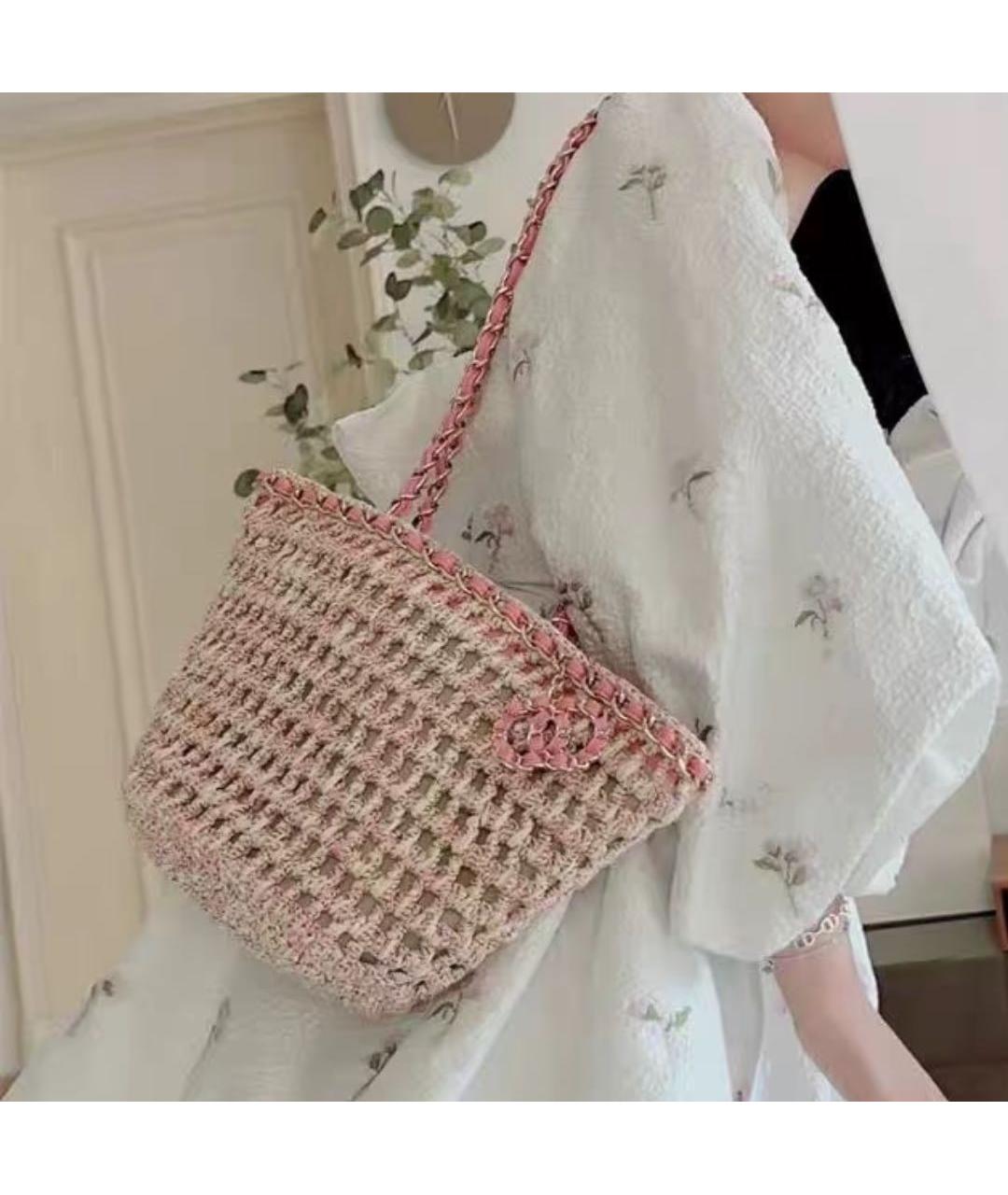 CHANEL Розовая сумка через плечо, фото 8