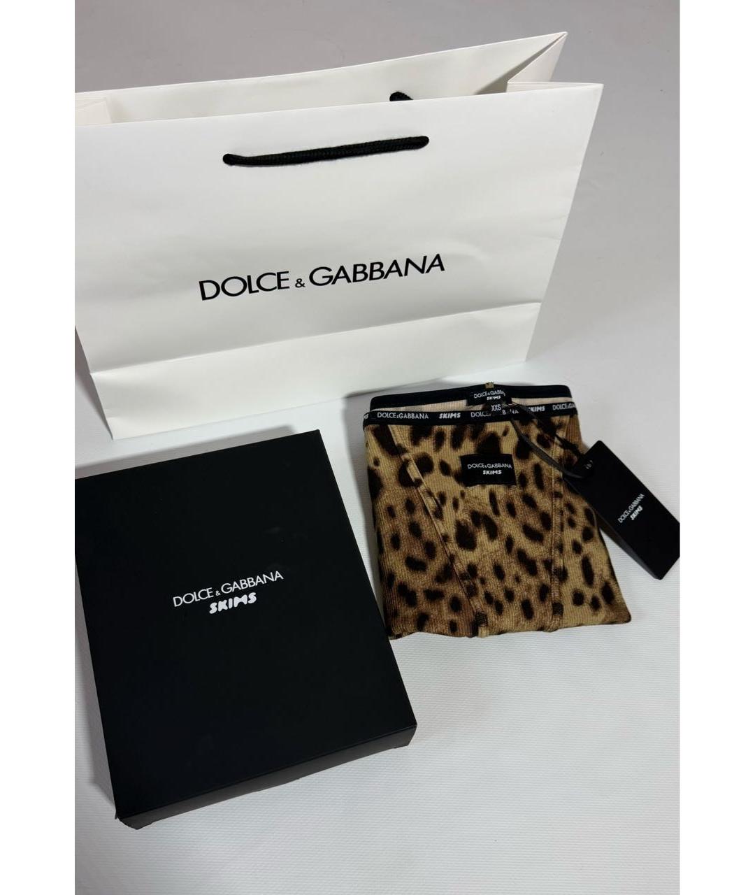 DOLCE&GABBANA Коричневые хлопковые шорты, фото 5
