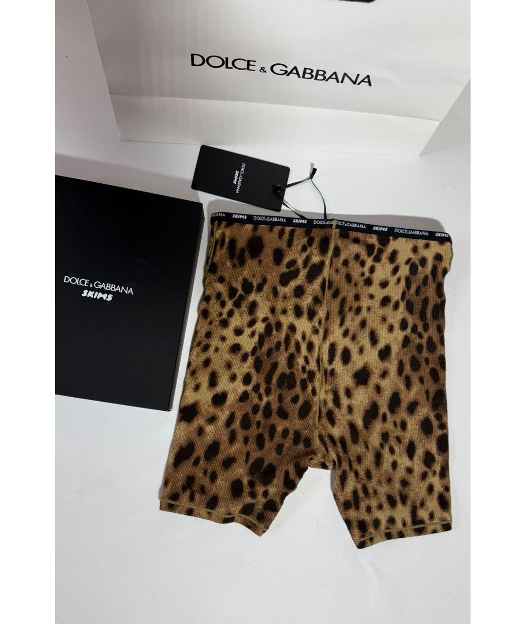 DOLCE&GABBANA Коричневые хлопковые шорты, фото 3