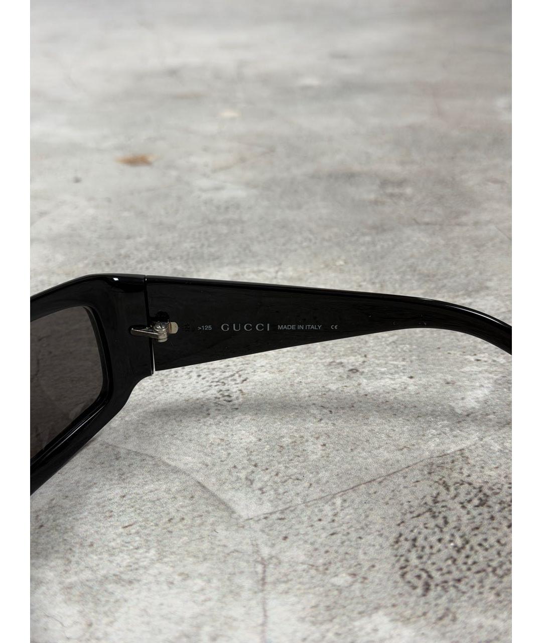 GUCCI Черные пластиковые солнцезащитные очки, фото 4