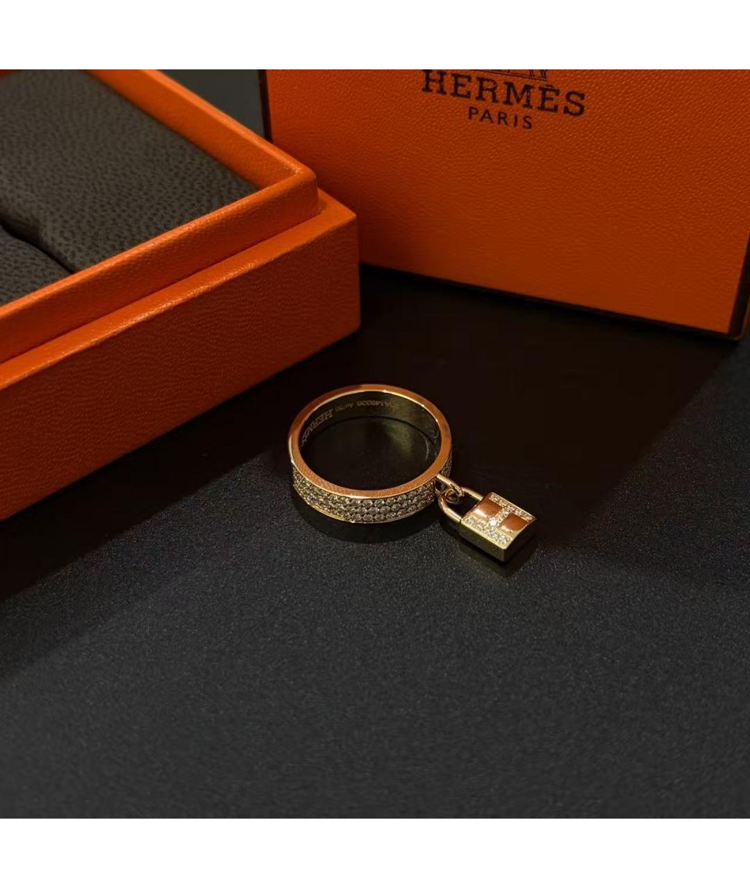 HERMES Золотое кольцо из розового золота, фото 2