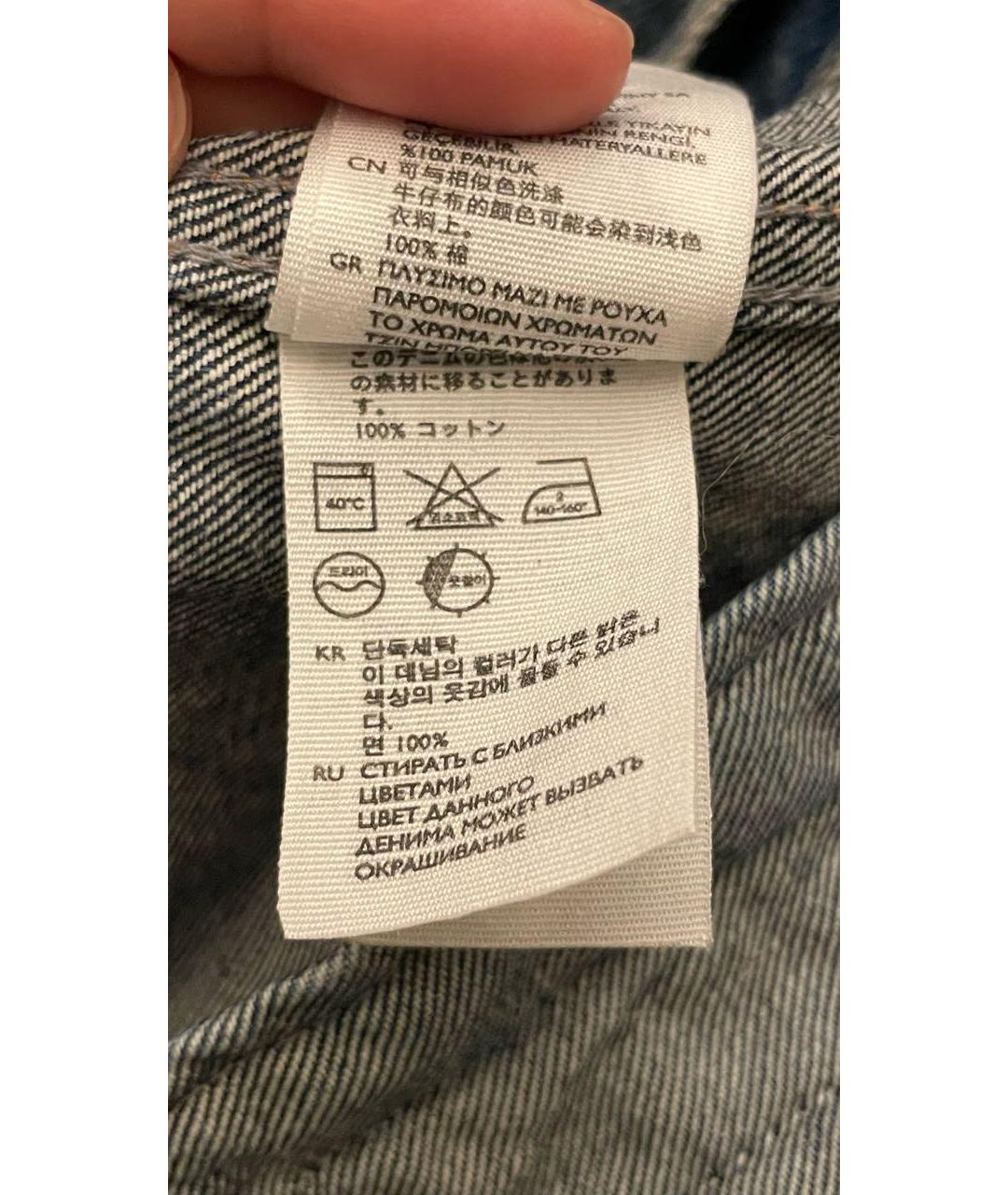 COS Темно-синяя деним куртка, фото 7
