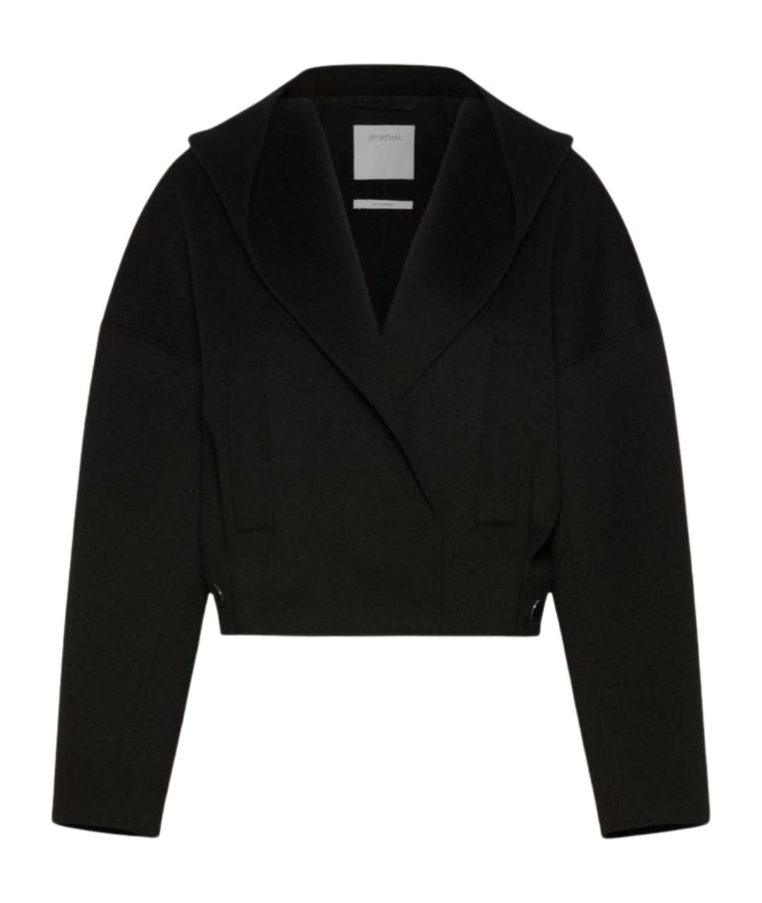 SPORTMAX Черная шерстяная куртка, фото 1