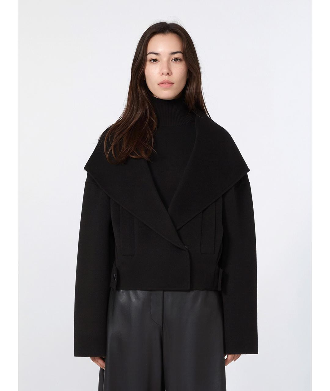 SPORTMAX Черная шерстяная куртка, фото 3
