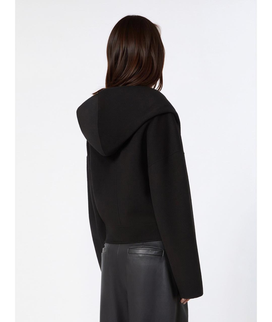 SPORTMAX Черная шерстяная куртка, фото 4