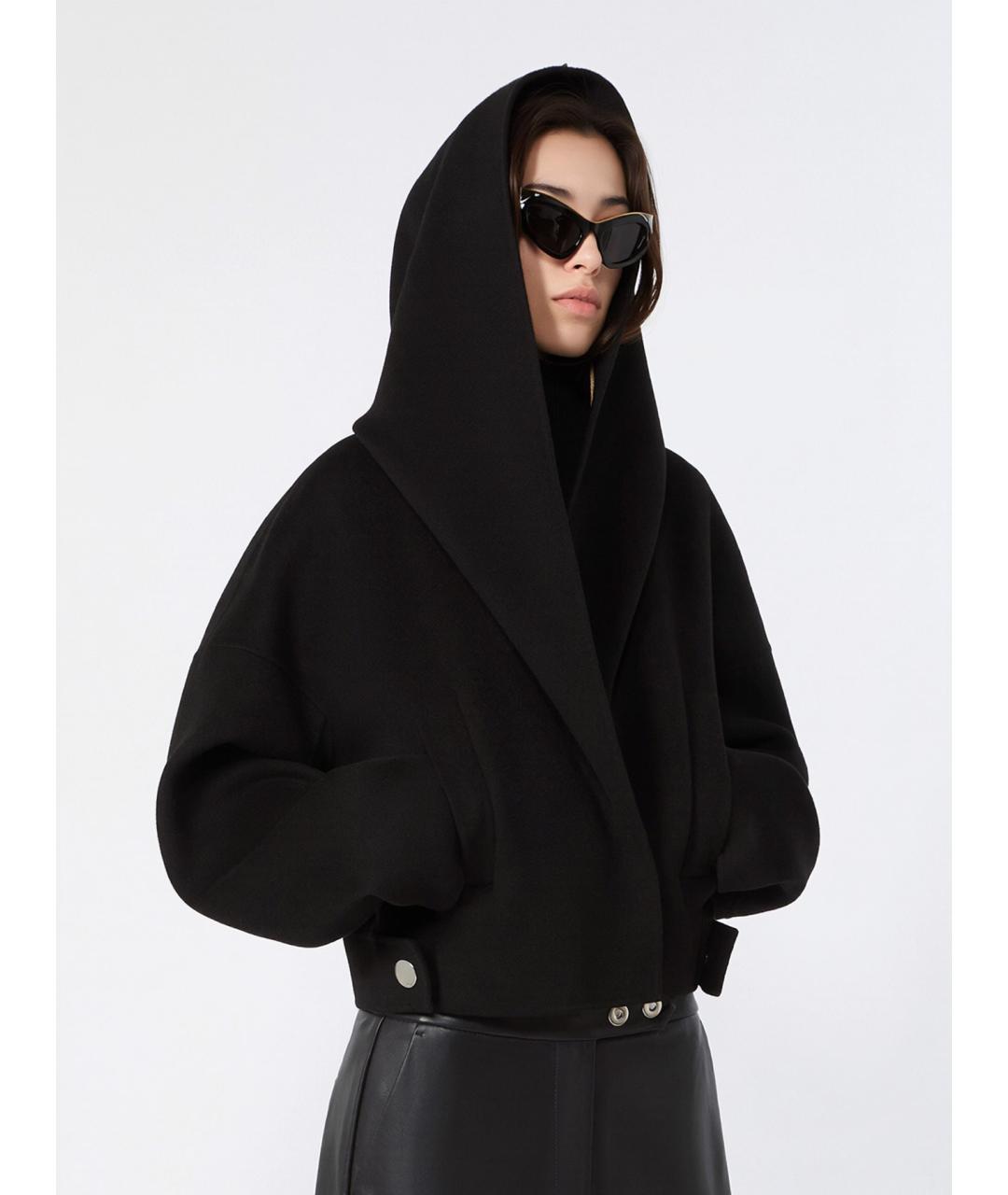 SPORTMAX Черная шерстяная куртка, фото 5