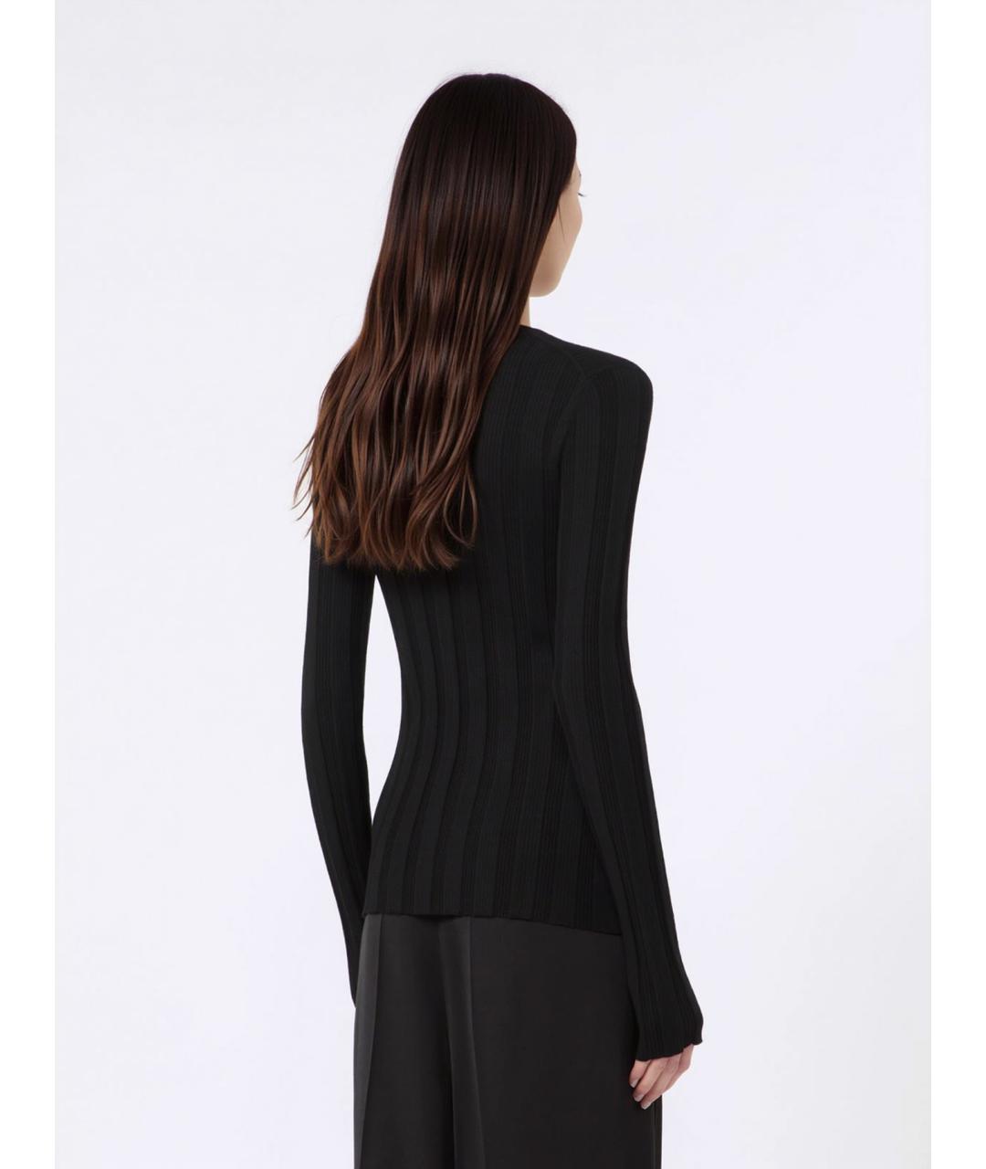 SPORTMAX Черный вискозный кардиган, фото 4