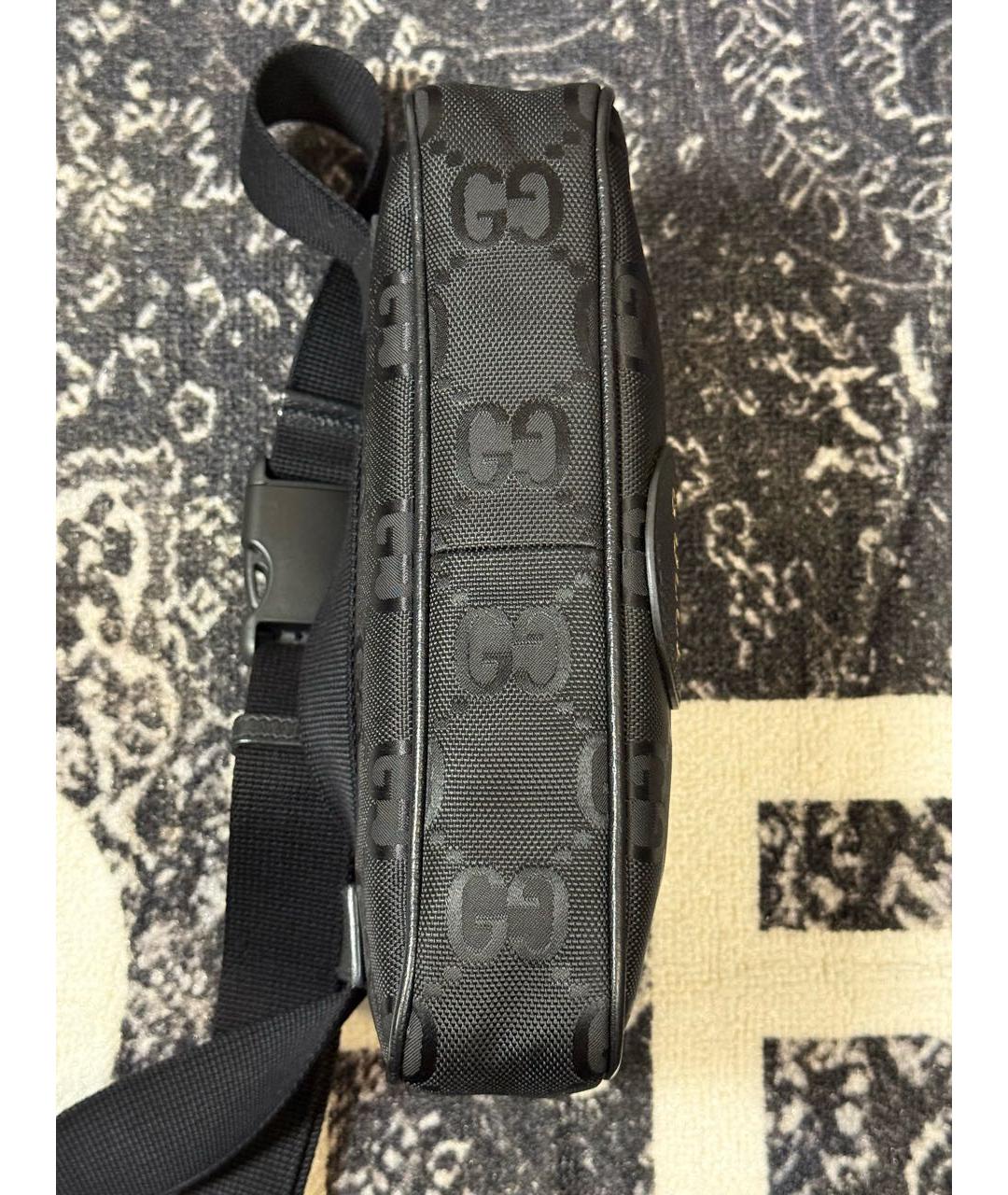 GUCCI Черная кожаная поясная сумка, фото 6