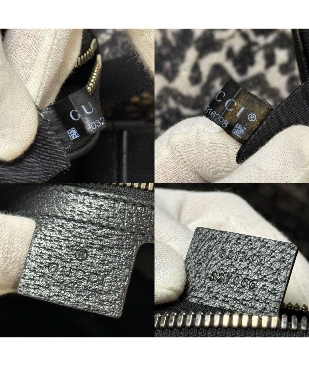 GUCCI Черная кожаная поясная сумка, фото 7