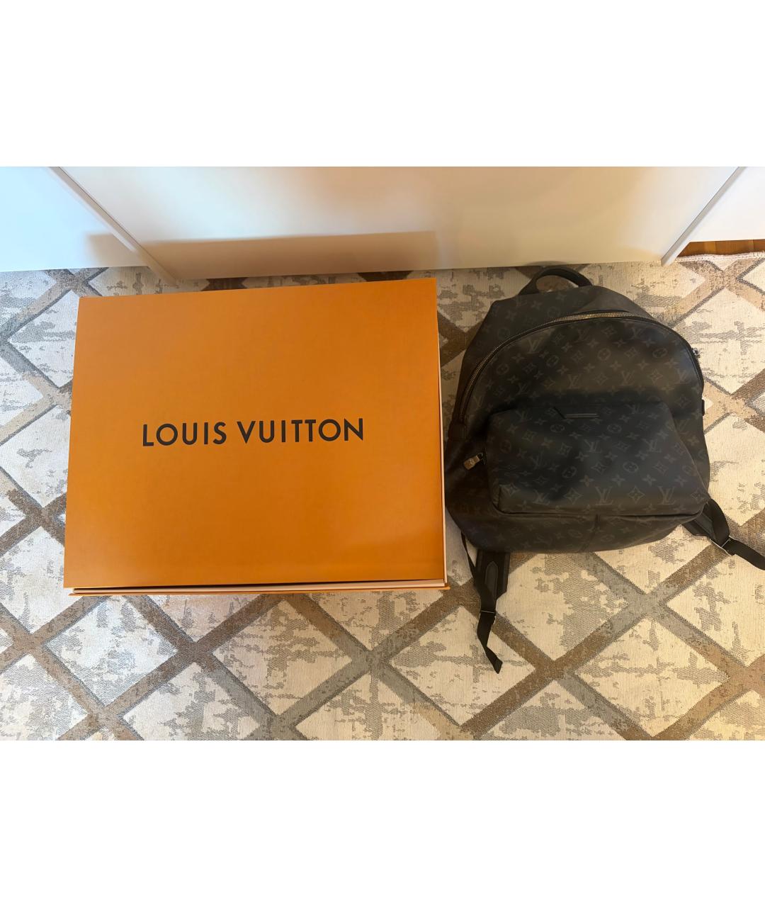 LOUIS VUITTON Серый кожаный рюкзак, фото 1