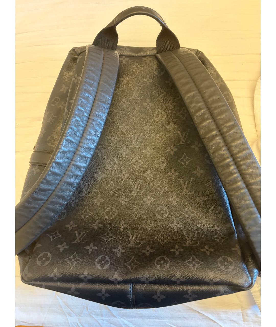 LOUIS VUITTON Серый кожаный рюкзак, фото 2