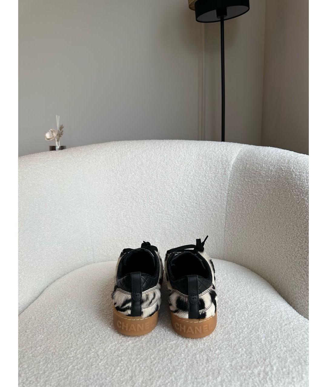 CHANEL Черные кеды, фото 4