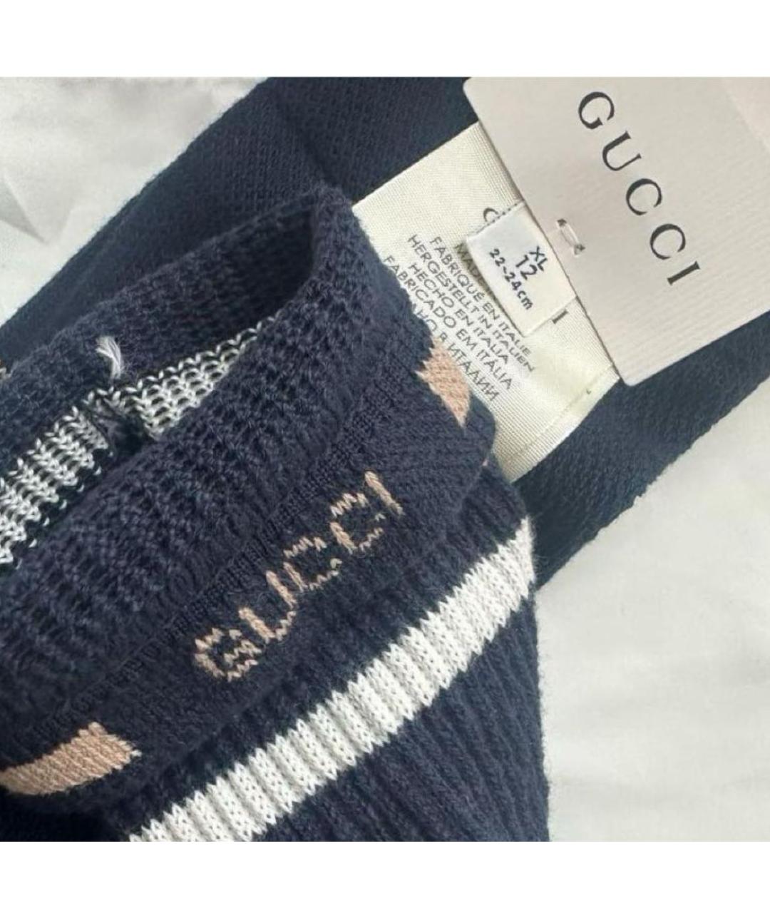 GUCCI Темно-синие носки, чулки и колготы, фото 5
