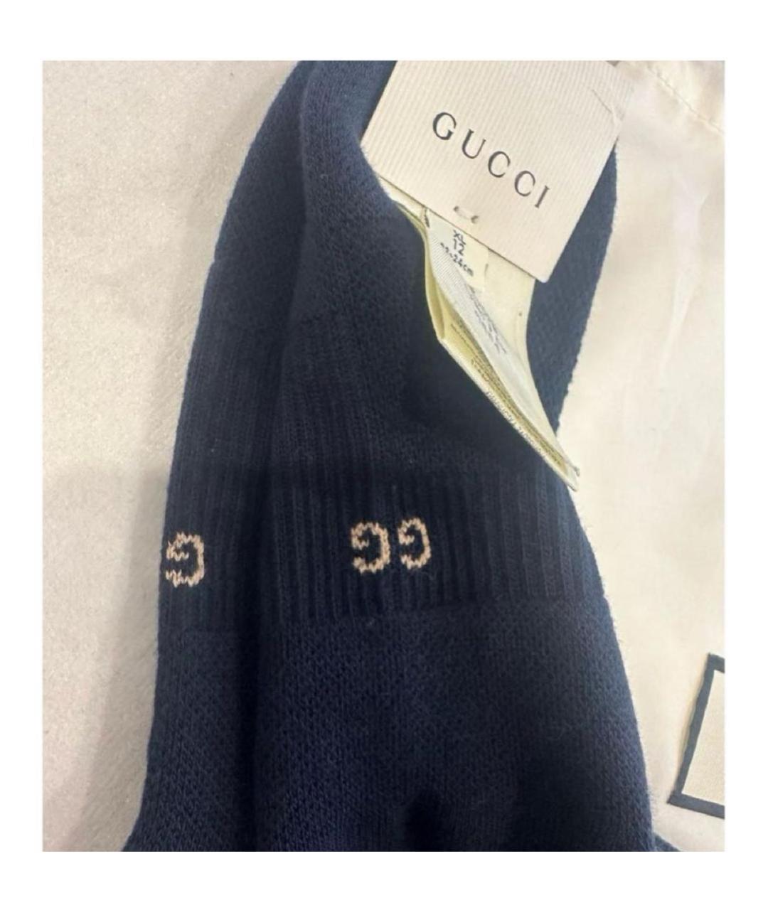 GUCCI Темно-синие носки, чулки и колготы, фото 3
