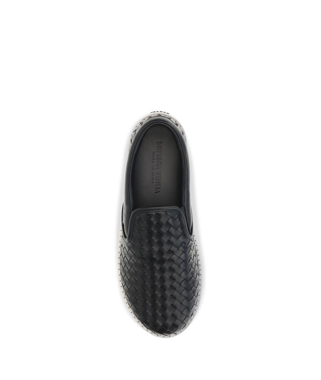 BOTTEGA VENETA Черные кожаные слипоны, фото 4
